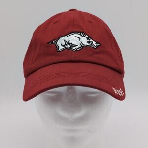 Arkansas Razorbacks Hat Cap Strap Back Mens One Size Red NCAA Captivating
